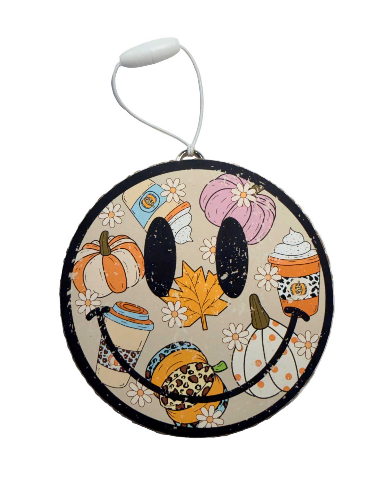 Fall smiley car freshie -Scent Home sweet home