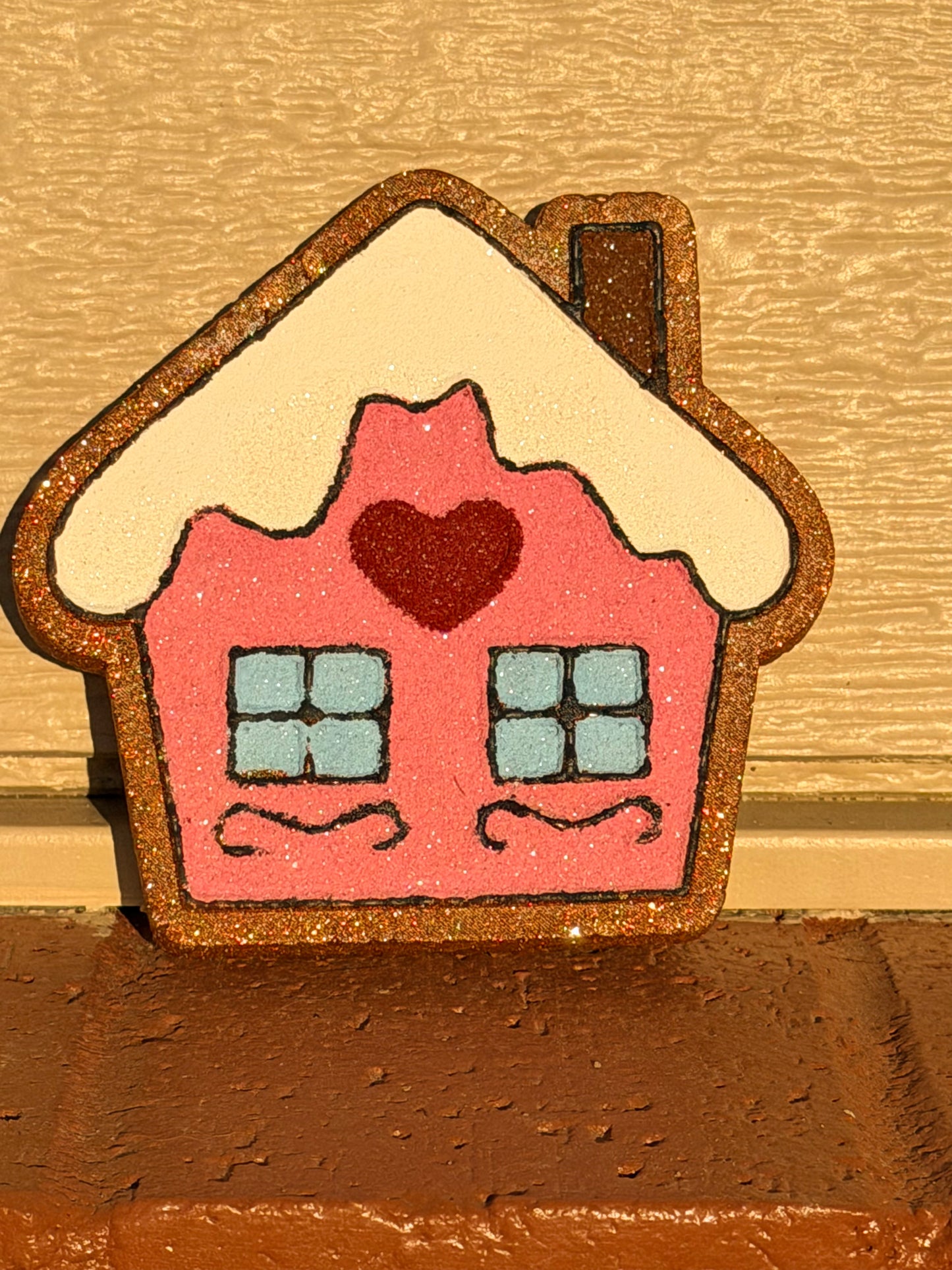 Gingerbread house car freshie - Scent Vanilla bean Noel