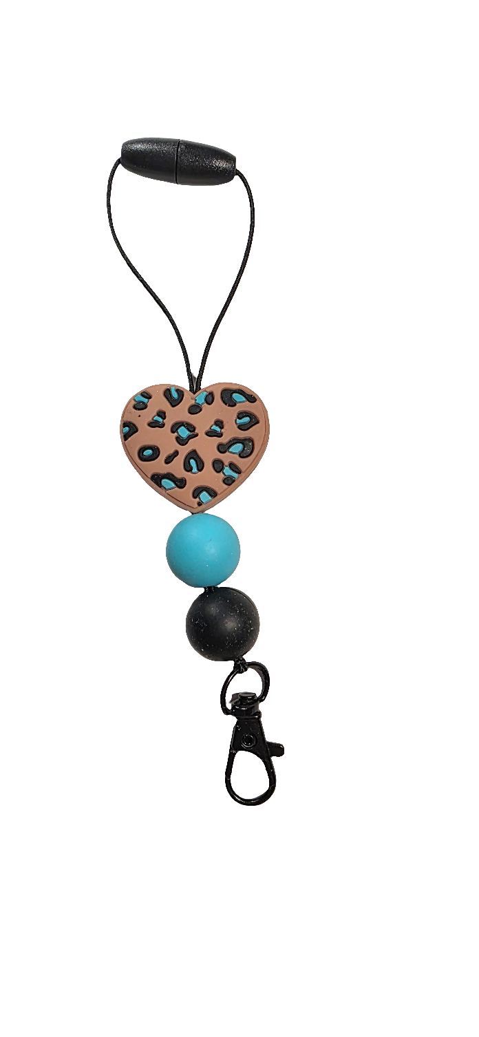 Cheetah Heart Freshie Hanger