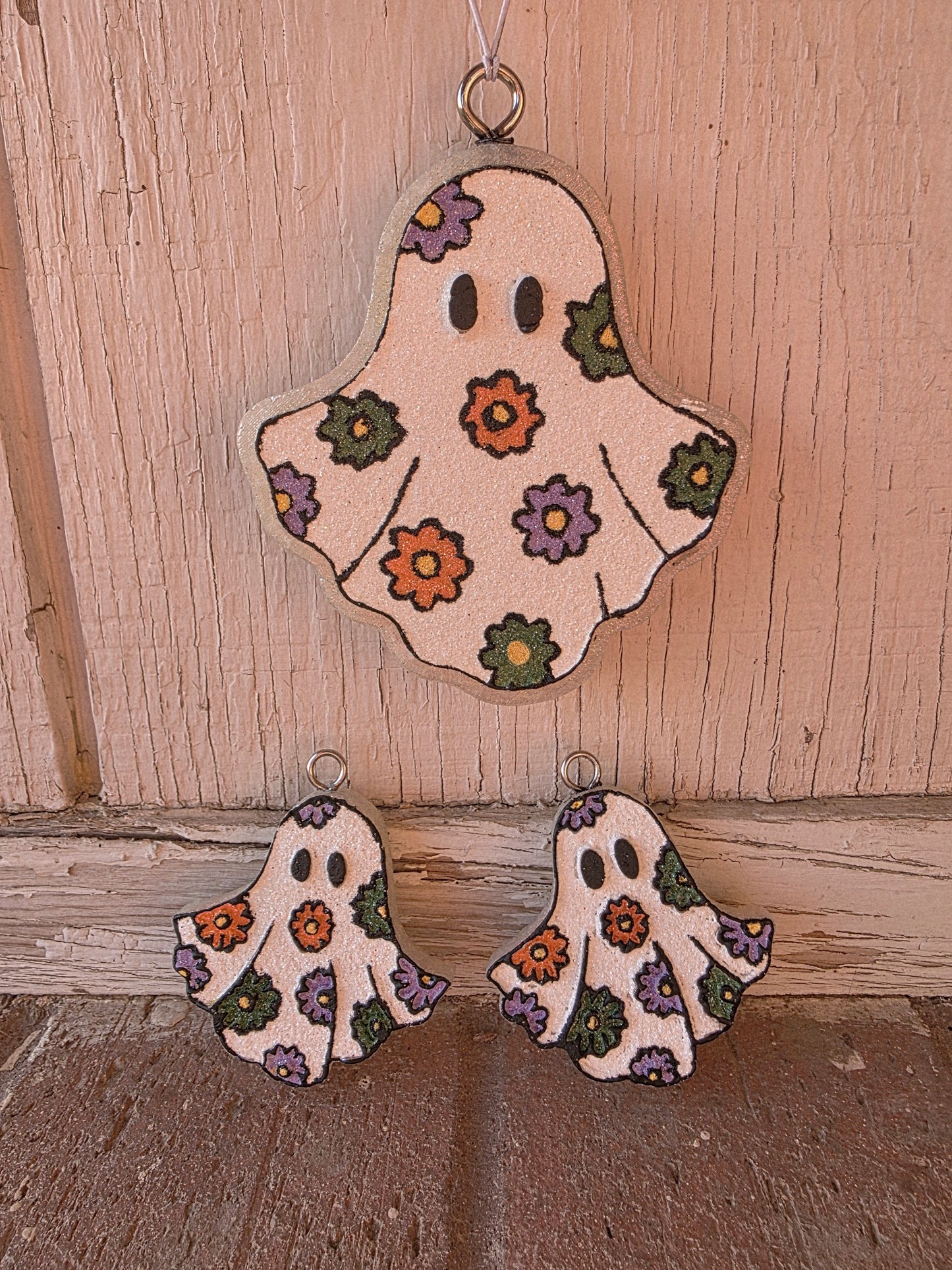 Flower Ghost Freshie Set- Scent Blueberry Cheese Cake