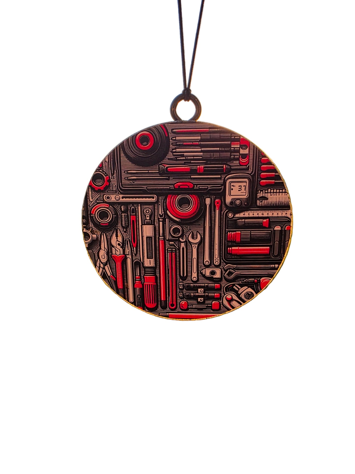 Tools Car Freshie- Scent Mahogany Fierce