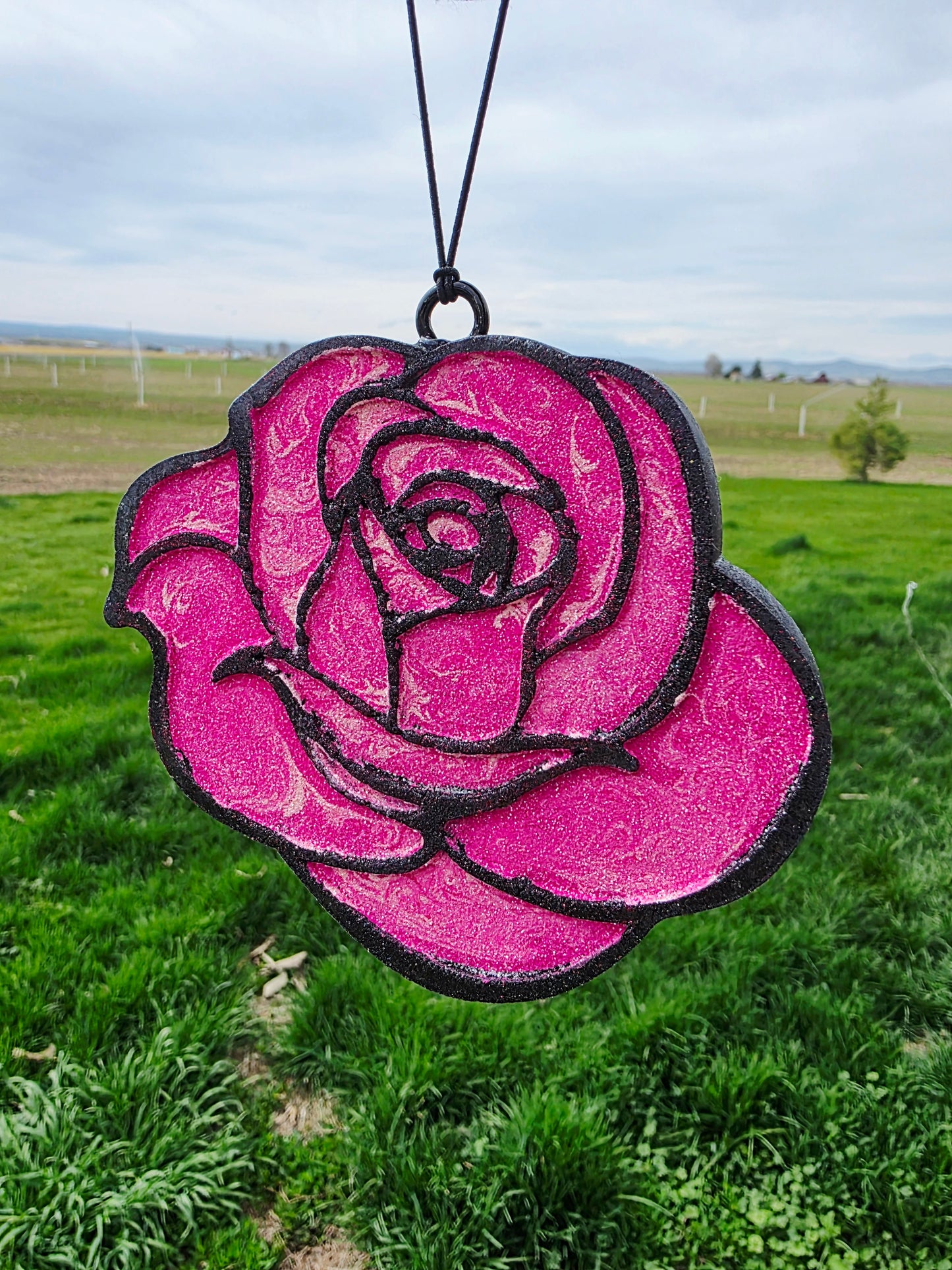 Rose Car Freshie- Scent Berrylicus