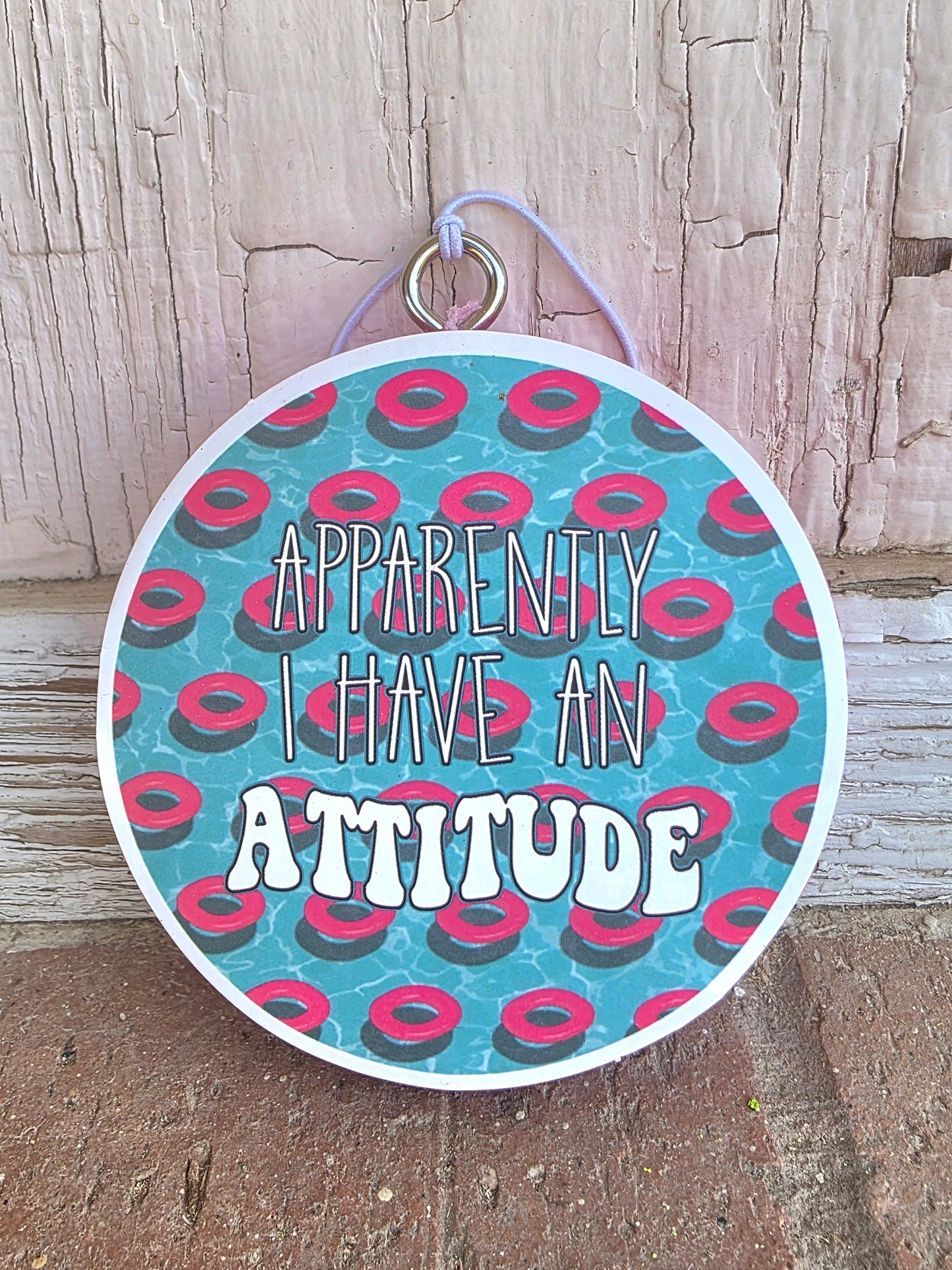 Apparently I have a attitude car freshie- Scent Fruity pebbles