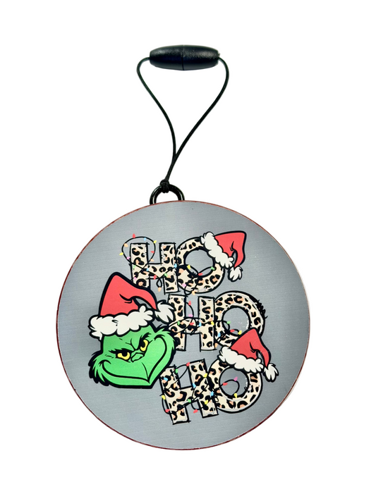 Green ma Ho Ho Ho car freshie - Scent -‘Tis the season