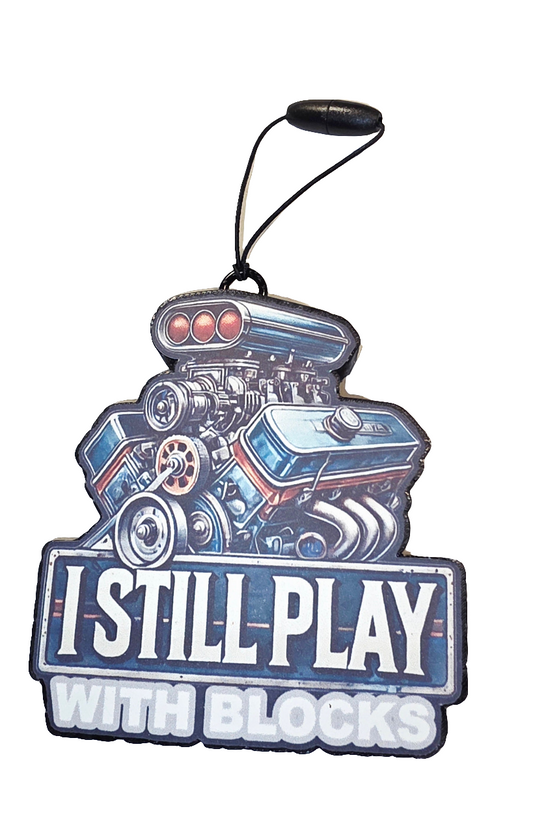 Blocks car freshie - Scent old spice