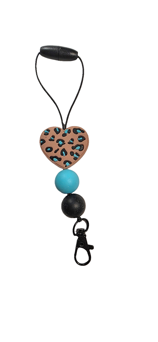 Cheetah Heart Freshie Hanger