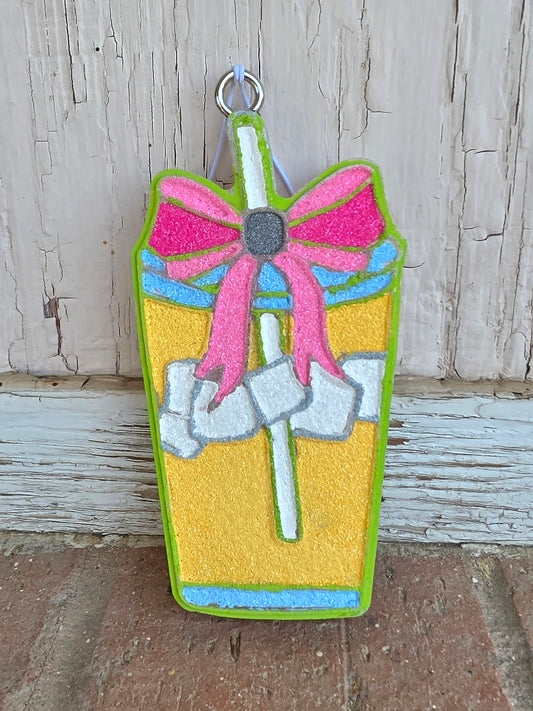 Drink car freshie- Scent Rainbow sherbet