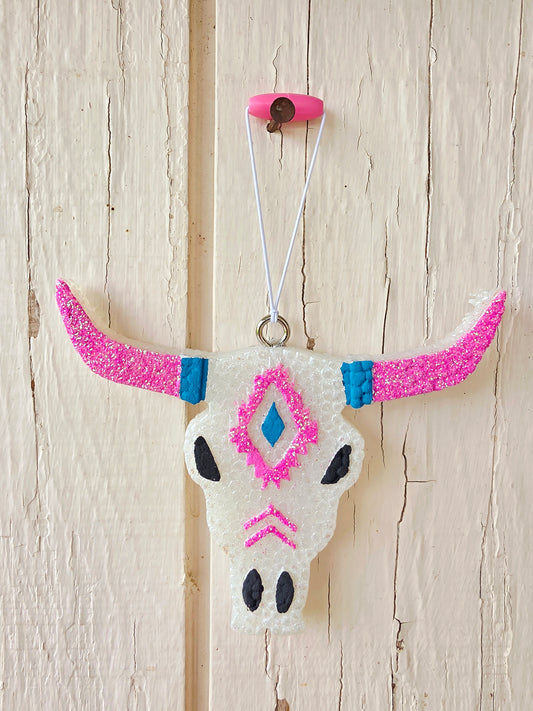 Aztec Bull Car Freshie- Scent Boomshakalaka