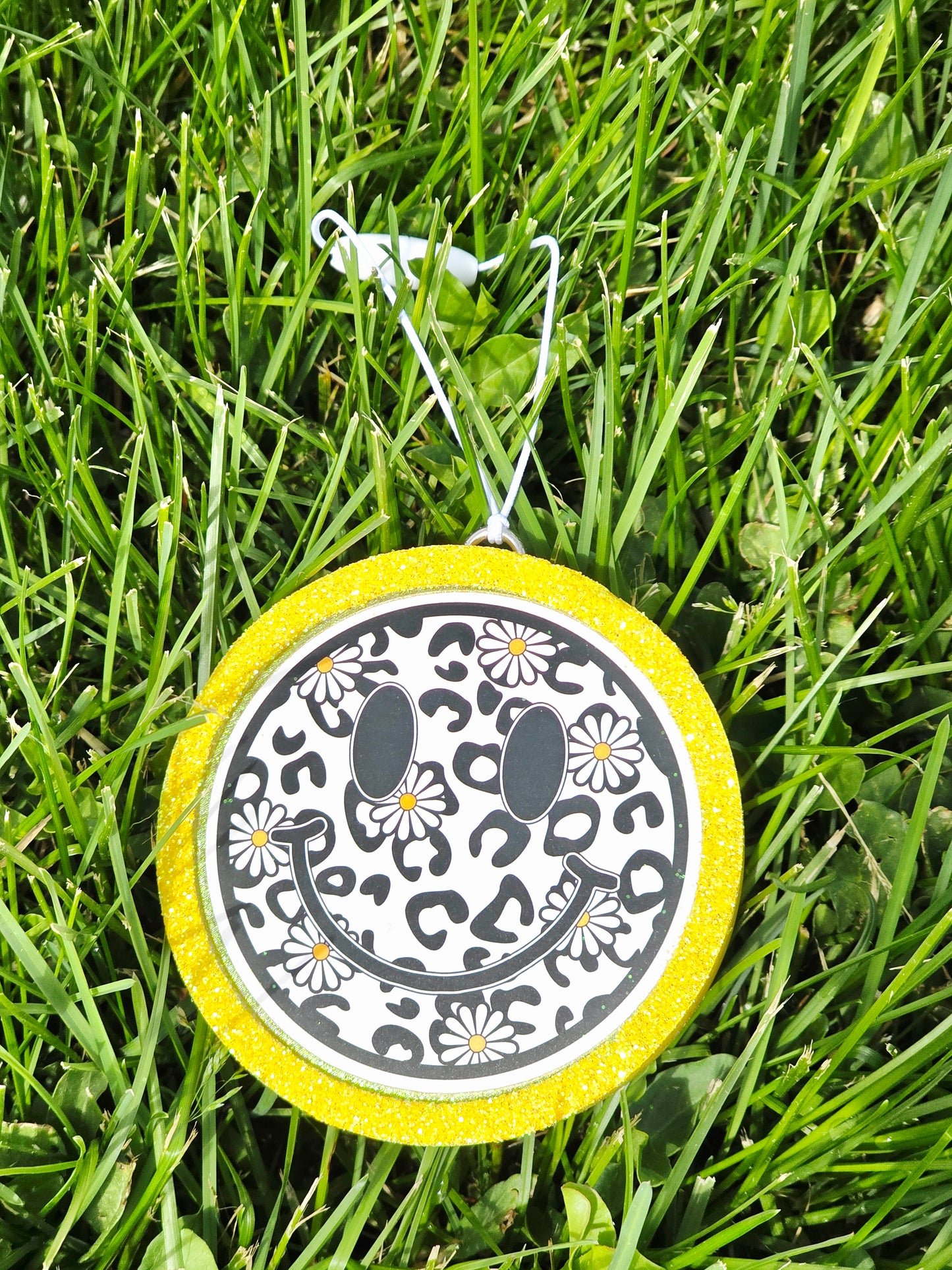 Floral Smiley Car Frieshie- Scent Baja Cactus