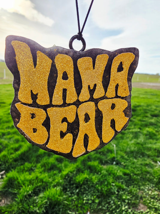 Mama Bear Car freshie- Scent Leather & Lace