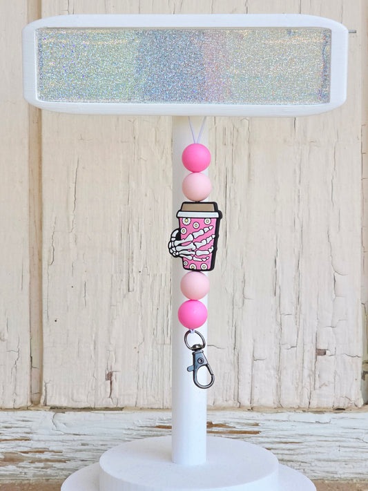 Skull Coffee Cup Freshie Hanger