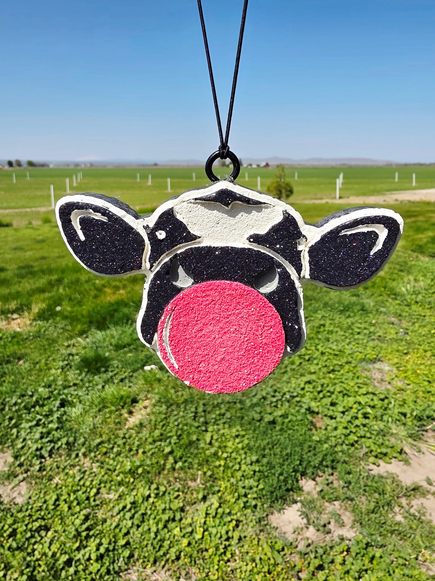 Bubble gum Cow Car Freshie- Scent Crumble Iced Oatmeal