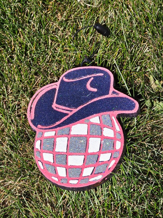 Cowboy Disco Car Freshie- Scent Jamaica Me Crazy