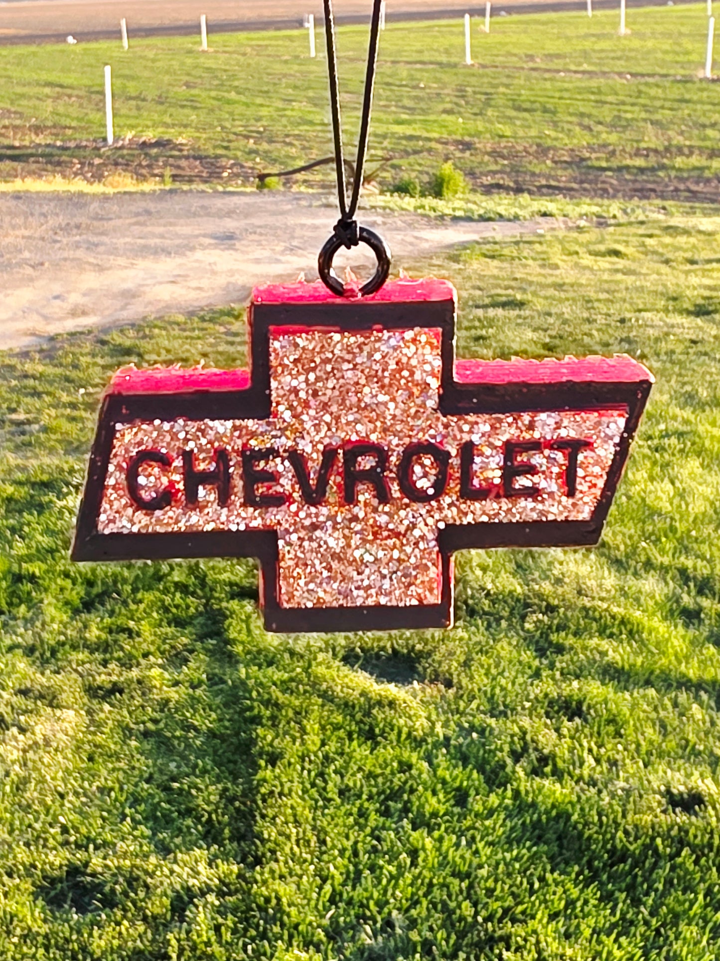 Chevy Bow Car Freshie- Scent Cowboy Britches