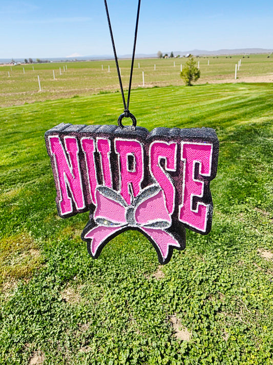 Nurse Bow Car Freshie- Scent Narcissist