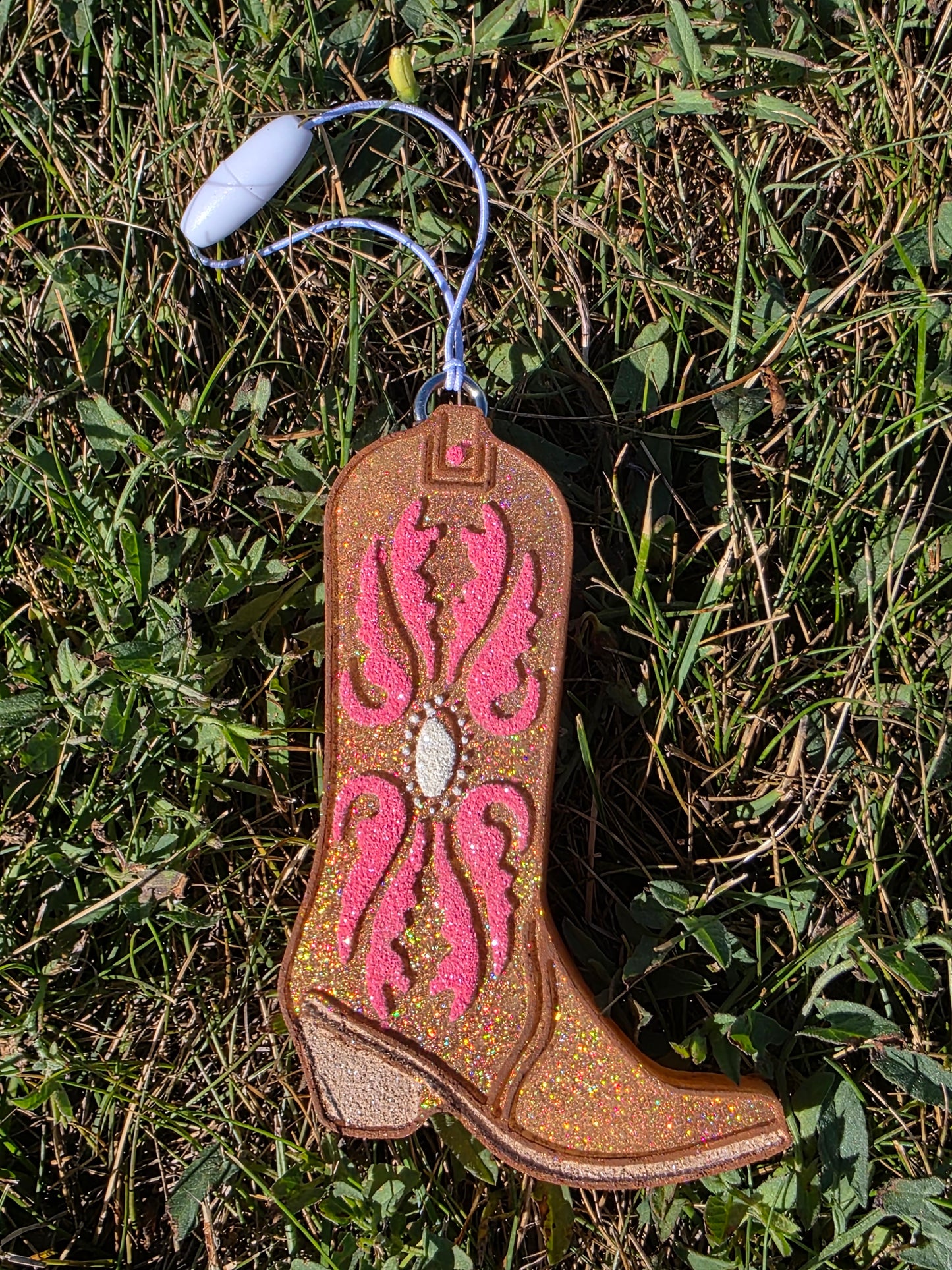 Boot car freshie  - Scent Mahoney Teakwood