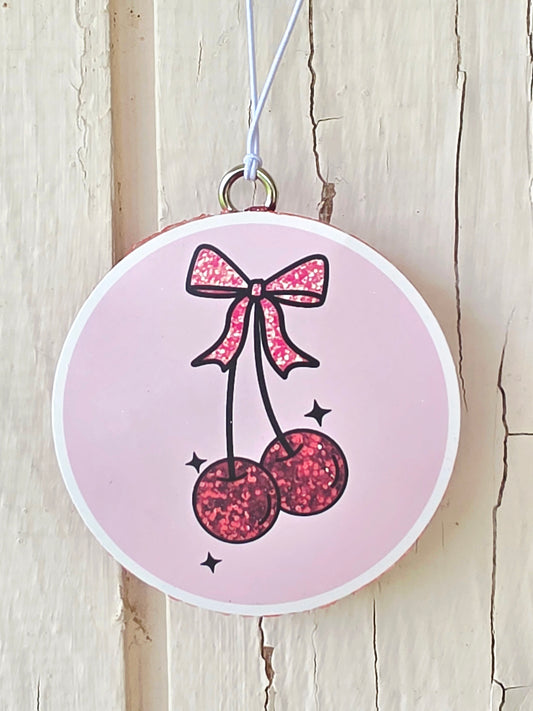 Cherry Car Freshie- Scent Aqua Di Gio