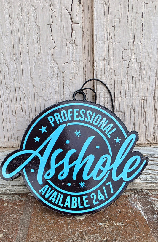 Professional A hole car freshie  - Scent Mahogany Apple