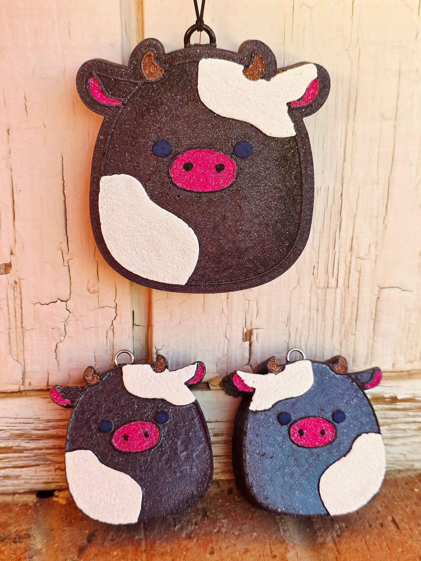 Cow squishmellow Full and Vent size Car Freshie set -Scent Sweet Grace