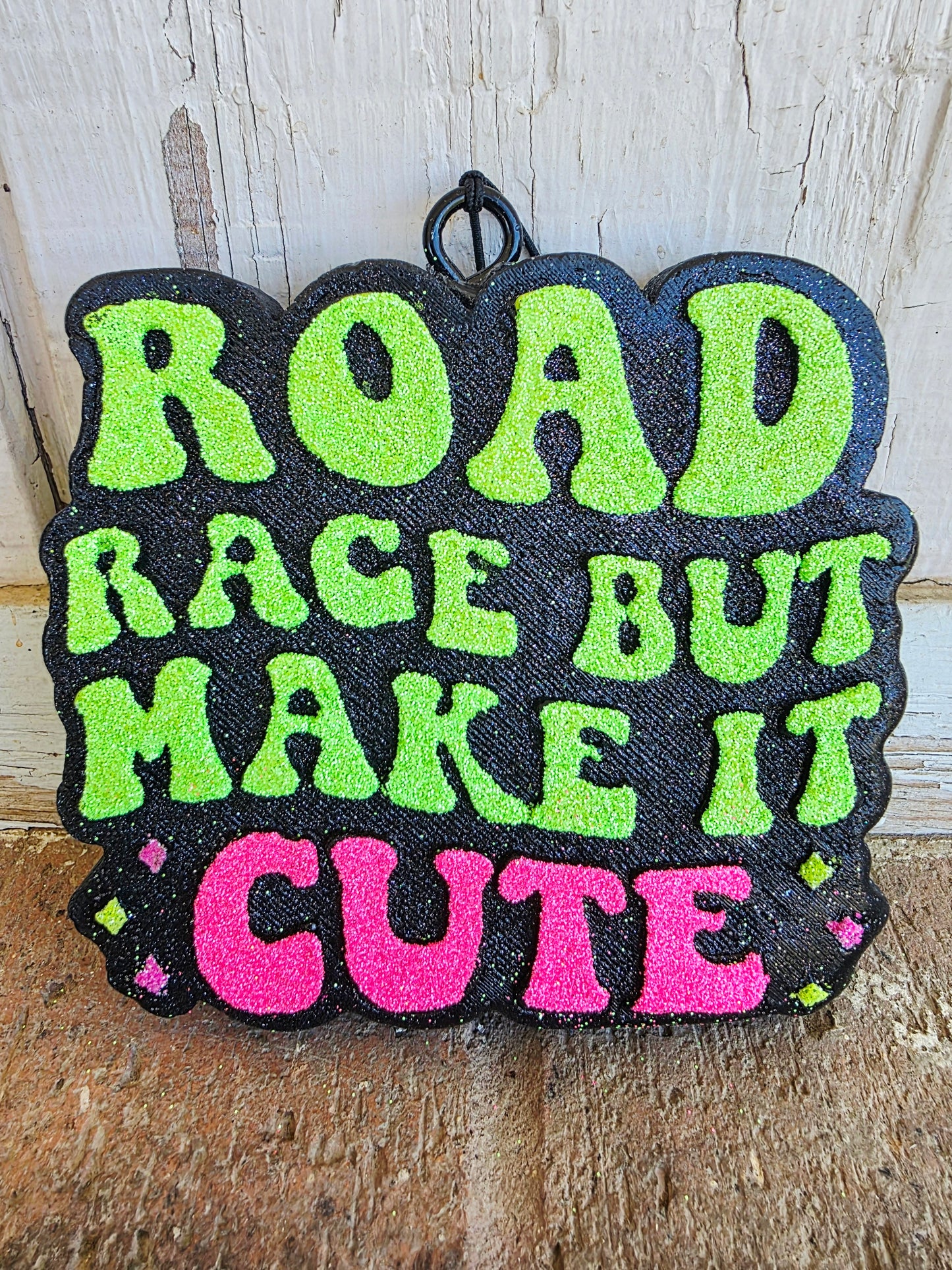 Road rage car freshie- Scent Hello Beautiful