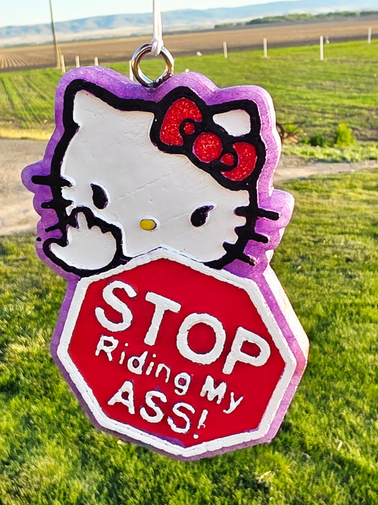 Stop Riding my Ass Car Freshie- Scent Fruit Loops