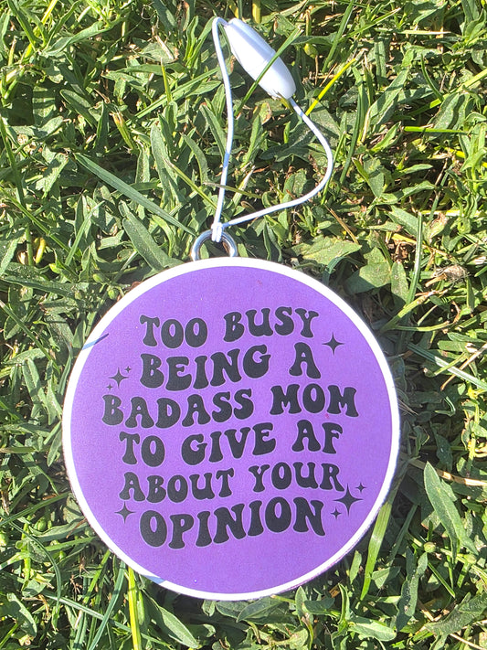 Bad Ass mom car freshie- Scent Aqua Di Gio