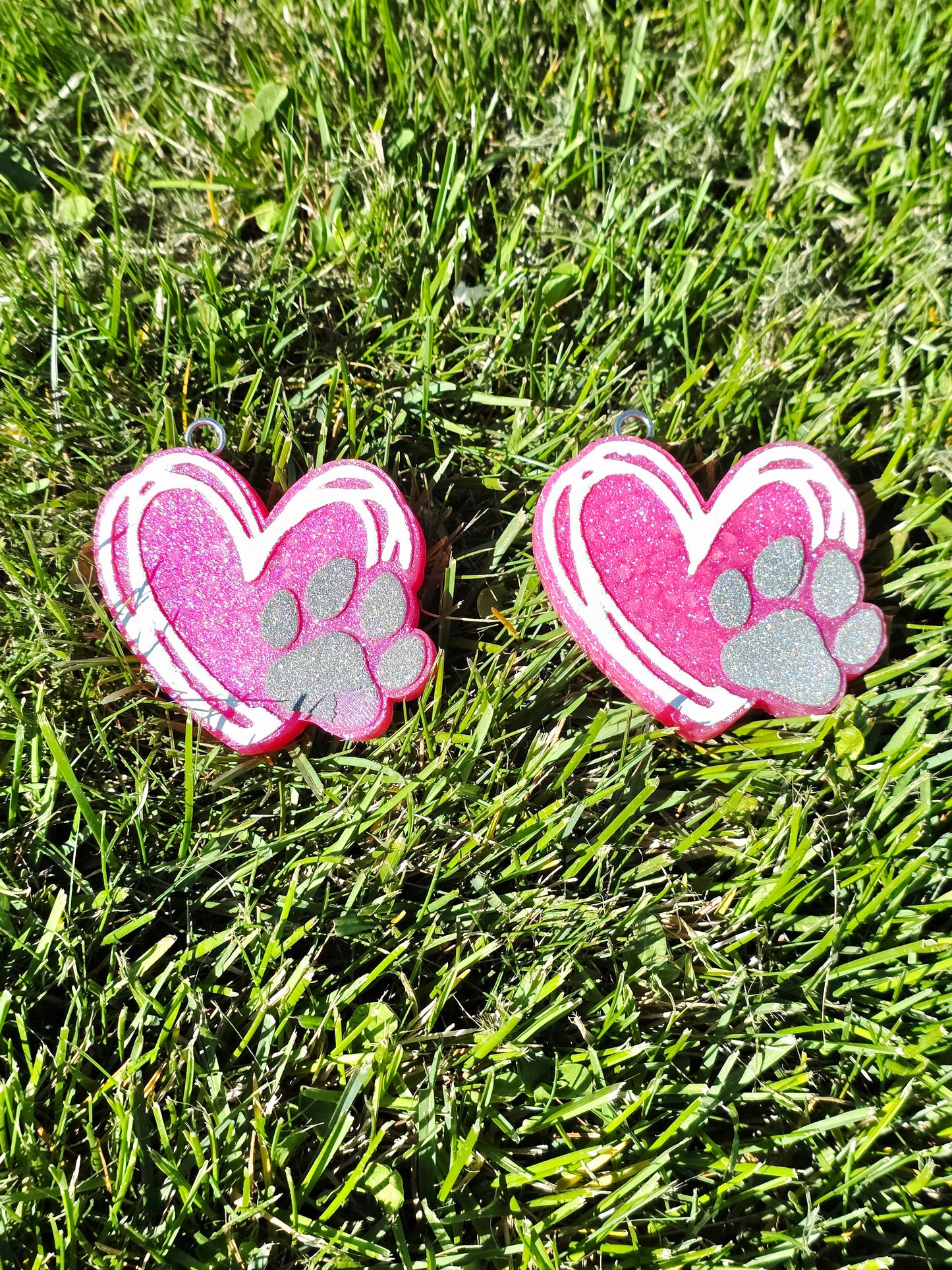 Heart paw Car Freshie Vent Clips- Scent Gummy Bears