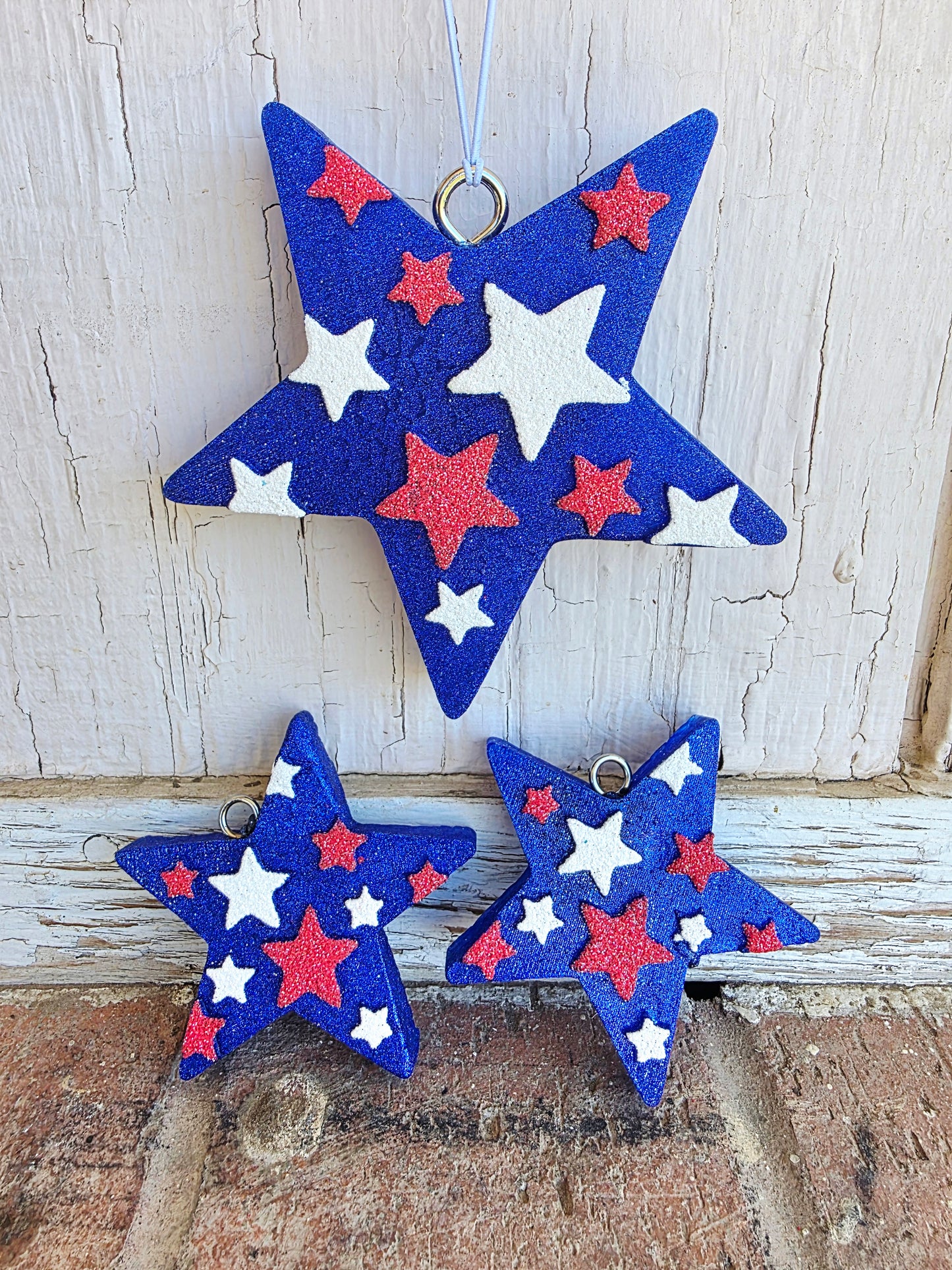 Stars Full size and vent car freshie clips set - Scent Waikiki Coconut