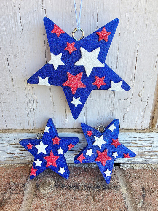 Stars Full size and vent car freshie clips set - Scent Waikiki Coconut