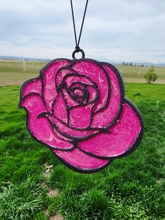 Rose Car Freshie- Scent Berrylicus