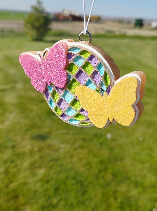 Butterfly Disco Car Frieshie- Scent Buckle Bunny