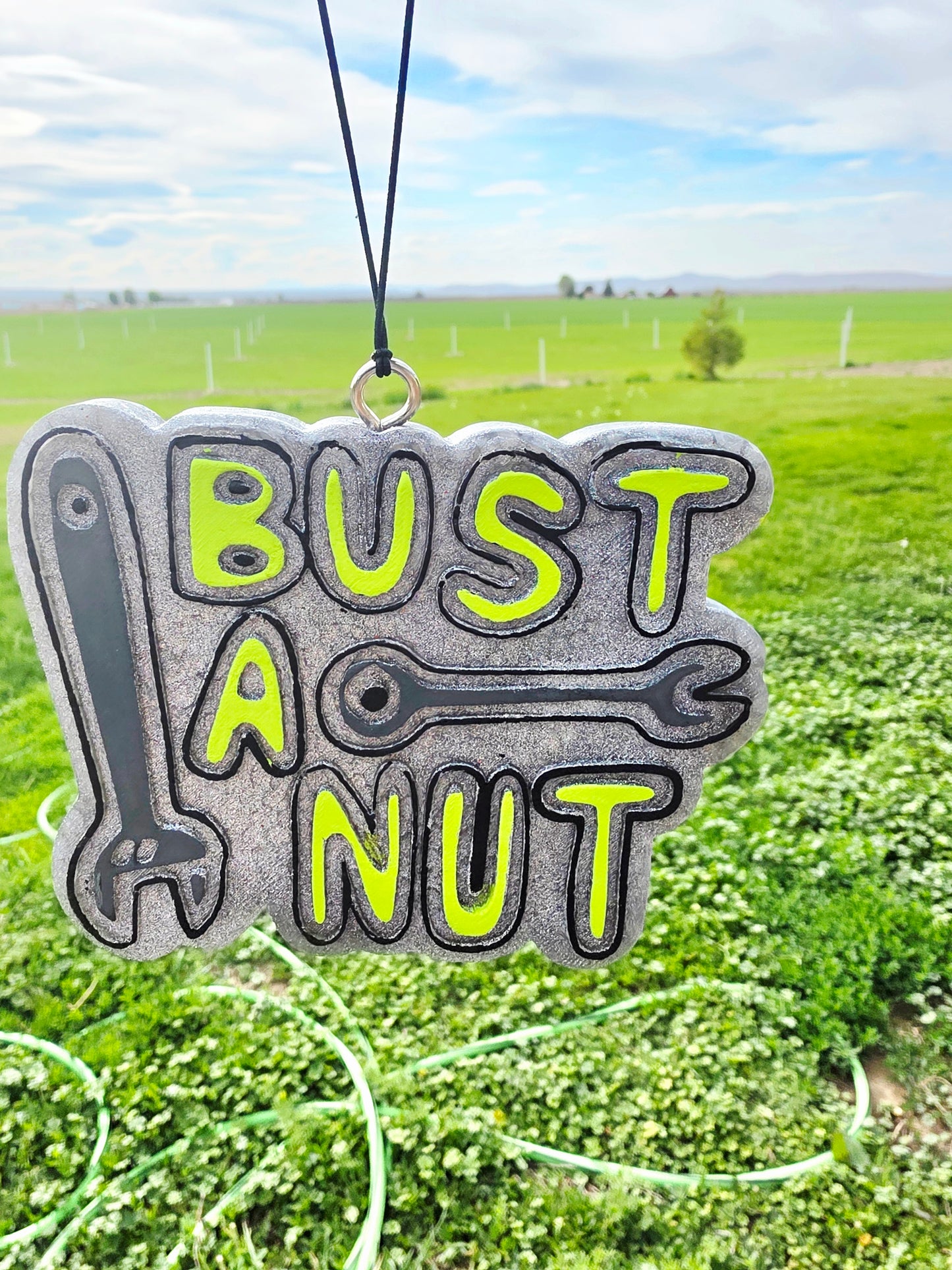 Bust a nut Car Freshie- Scent Grey Sweatpants
