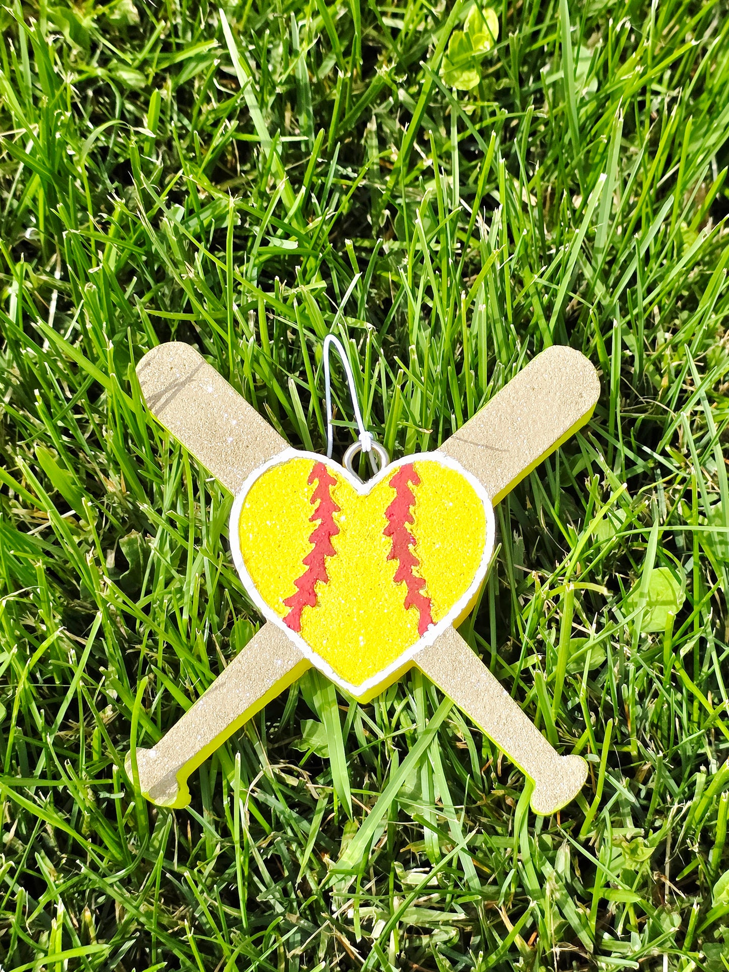 Softball and Bats Car Freshie - Scent Monkey Business