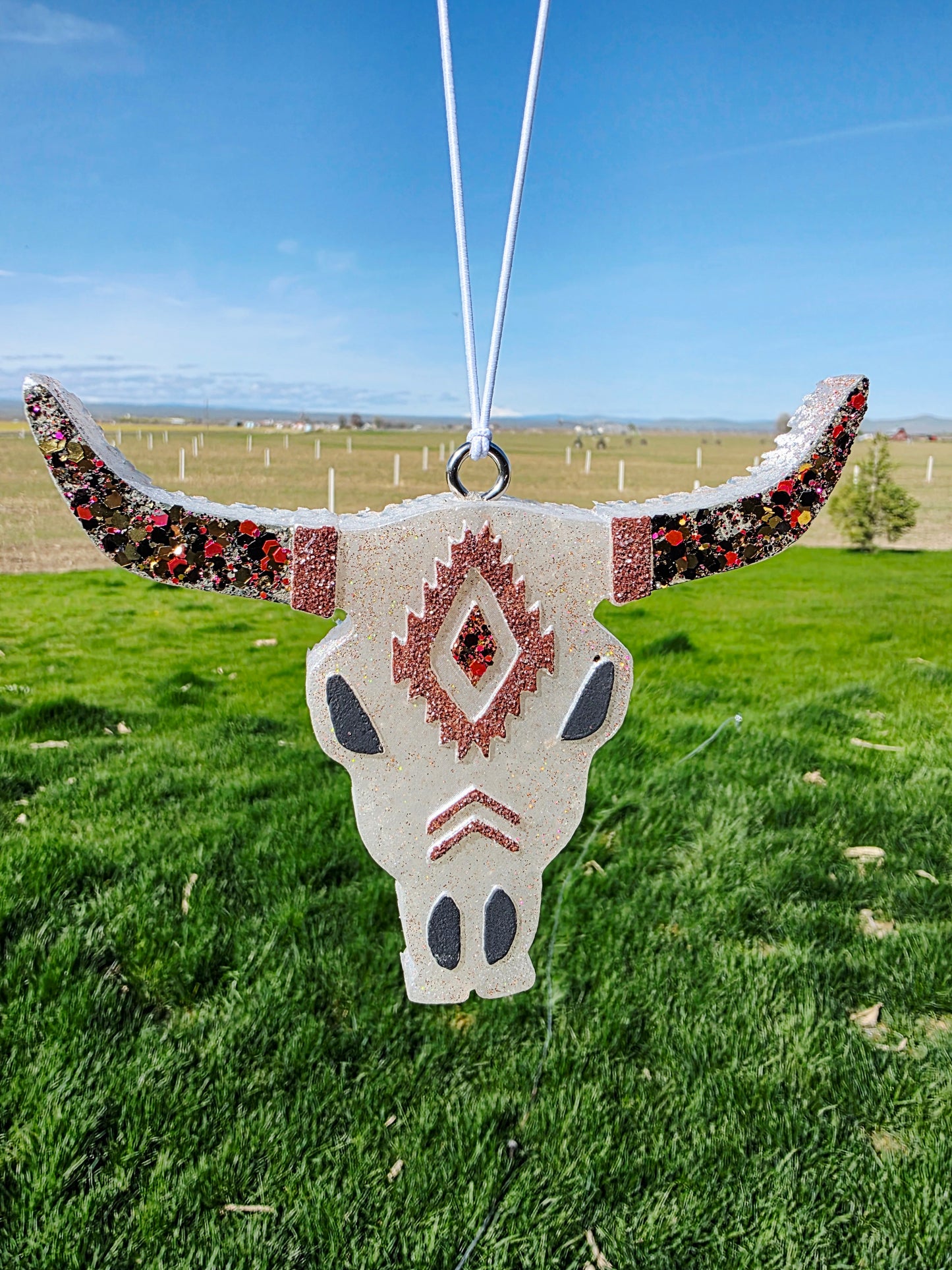 Aztec Bull Car Freshie- Scent Monkey Business