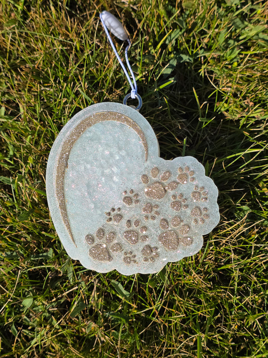 Paw heart car freshie- Scent Gypsy Soul