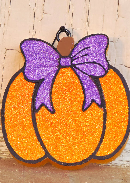 Pumpkin with Purple bow - Scent Home sweet home