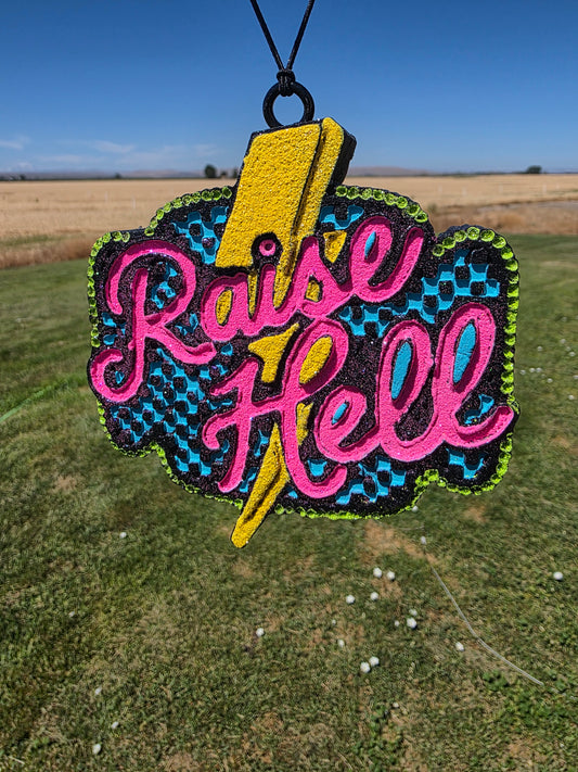Raise Hell car freshie  - Scent Strawberry Pound Cake