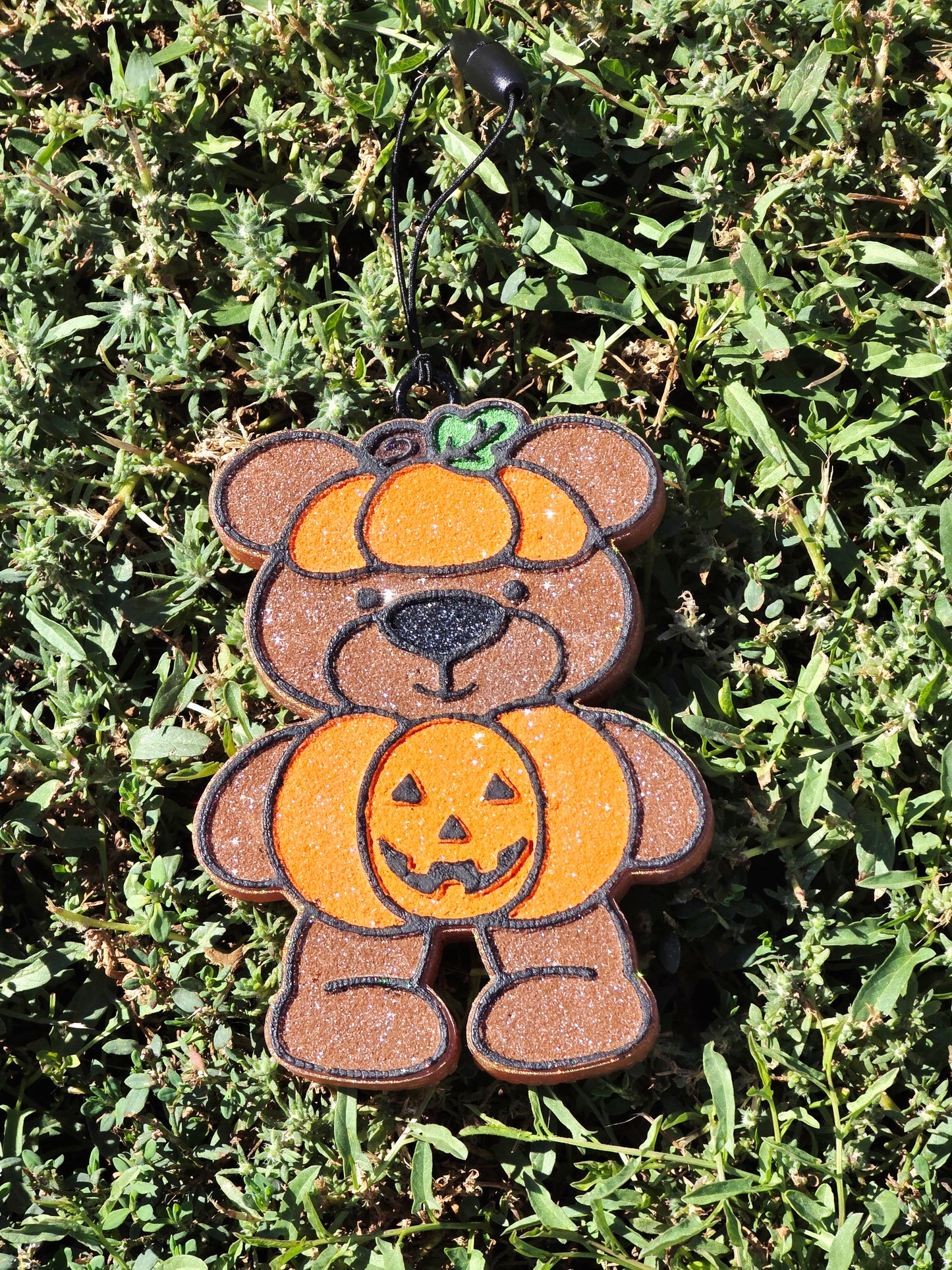 Bear Pumpkin Car Freshie- Scent  Coco Butter Cashmere